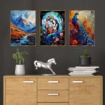 Set of Three Wall Paintings for Wall Dacoration Golden Framed Wall Paintings for Living Room & Bedroom Wall Art for Home Decoration & Office Wall Décor (18x12 inch CH-GD3-1) 4 0N0MFH Divohum