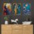 Set of Three Wall Paintings for Wall Dacoration Golden Framed Wall Paintings for Living Room & Bedroom Wall Art for Home Decoration & Office Wall Décor (24x18 inch CH-GD3-12) 1 Q9D5ZM Divohum