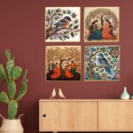 Set of Four Wall Paintings for Wall Dacoration Golden Framed Wall Paintings for Living Room & Bedroom Wall Art for Home Decoration & Office Wall Décor (13x10 inch CH-GD4-8) 4 kkB93V Divohum
