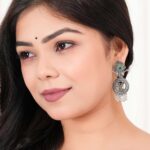 Earrings For Women AZ838-OXidised Traditional Radha Krishna | Silver Beads Ethnic Jhumka/Jhumki 4 wt41hw scaled 1 Divohum