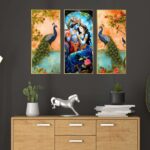 Set of Three large Wall Paintings for Wall Dacoration Golden Framed Wall Paintings for Living Room & Bedroom Wall Art for Home Decoration & Office Wall Décor (14x11 inch CH-LGD3-7) 4 xwkbOg Divohum