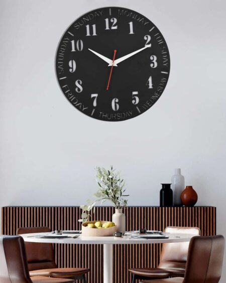 Wooden Silent Non-Ticking Wall Clock for Home Stylish Latest Designer Wall Clock for Home Living Room Bedroom Office Hall