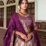 Women's Tussar Silk Patola Print Lehenga Choli with Dupatta ? Foil Work Stitched Lehenga Set 4 3Ccn3q Divohum