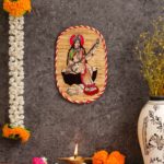 Bamboo Hand Crafted Wall Hangings Of Godess Sarwasti Ji For Home Decor 4 CIZD2h Divohum