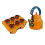 ALUMINIUM TEA KETTLE WITH 6 GLASS 4 DSC 4567 2 Divohum