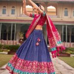 Women's Traditional Printed Lehenga Choli Set with Embroidered Dupatta ? Festive Wear 4 Pft3Oc Divohum