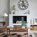 Wooden Silent Non-Ticking Wall Clock for Home Stylish Latest Designer Wall Clock for Home Living Room Bedroom Office Hall 4 SJ2w26 Divohum