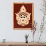 Bamboo Hand Crafted Framed Wall Hangings Of Durga Ji For Home Decor | Bamboo Framed Art For Wall Decor 4 Upt7dz Divohum