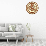 Wooden Silent Non-Ticking Wall Clock for Home Stylish Latest Designer Wall Clock for Home Living Room Bedroom Office Hall 4 YMUPBj Divohum