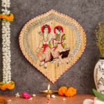 Bamboo Hand Crafted Leaf Design Wall Hangings Of Shri Ram Ji With Janaki Ji For Home Decor | Bamboo Art For Wall Decor 4 ZS4vE6 Divohum
