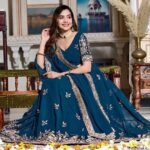 Women's Embroidered Lehenga Choli with Net Dupatta ? Festive & Wedding Wear Set 4 bZJSoY Divohum