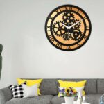 Wooden Silent Non-Ticking Wall Clock for Home Stylish Latest Designer Wall Clock for Home Living Room Bedroom Office Hall 4 kdf9FK Divohum