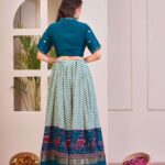 Women's Tussar Silk Patola Print Lehenga Choli Set with Foil Work 4 lek4v7 Divohum